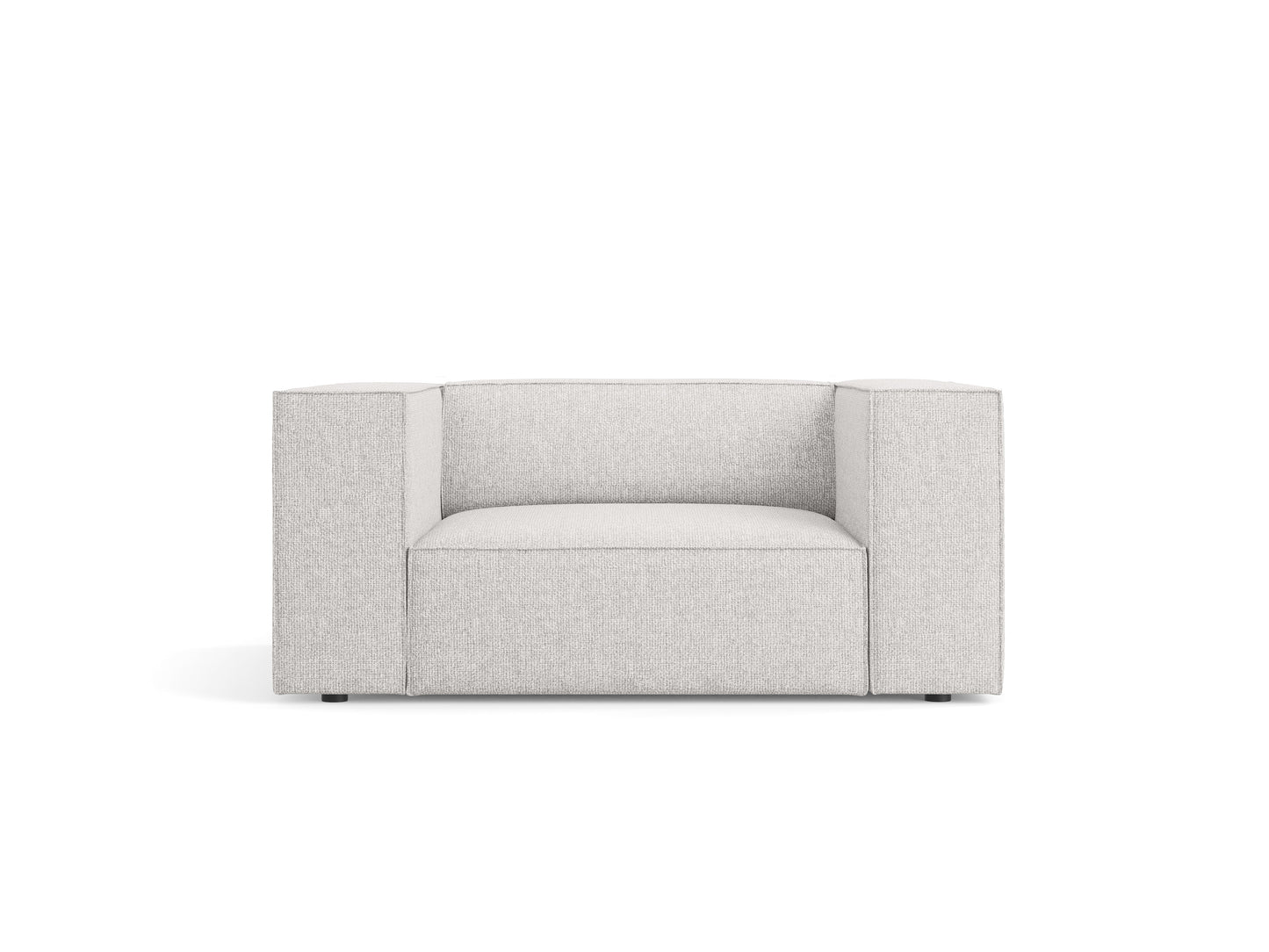 Atzveltnes krēsls Cosmopolitan Design Arendal 124x102x70 cm gaiši pelēks - N1 Home