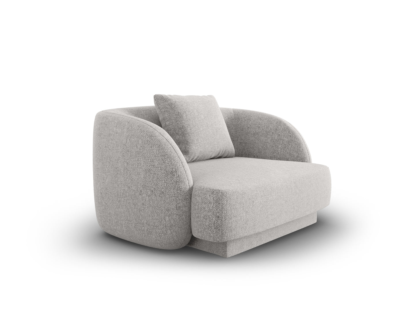 Atzveltnes krēsls Cosmopolitan Design Tulum 109x85x74 gaiši pelēks - N1 Home