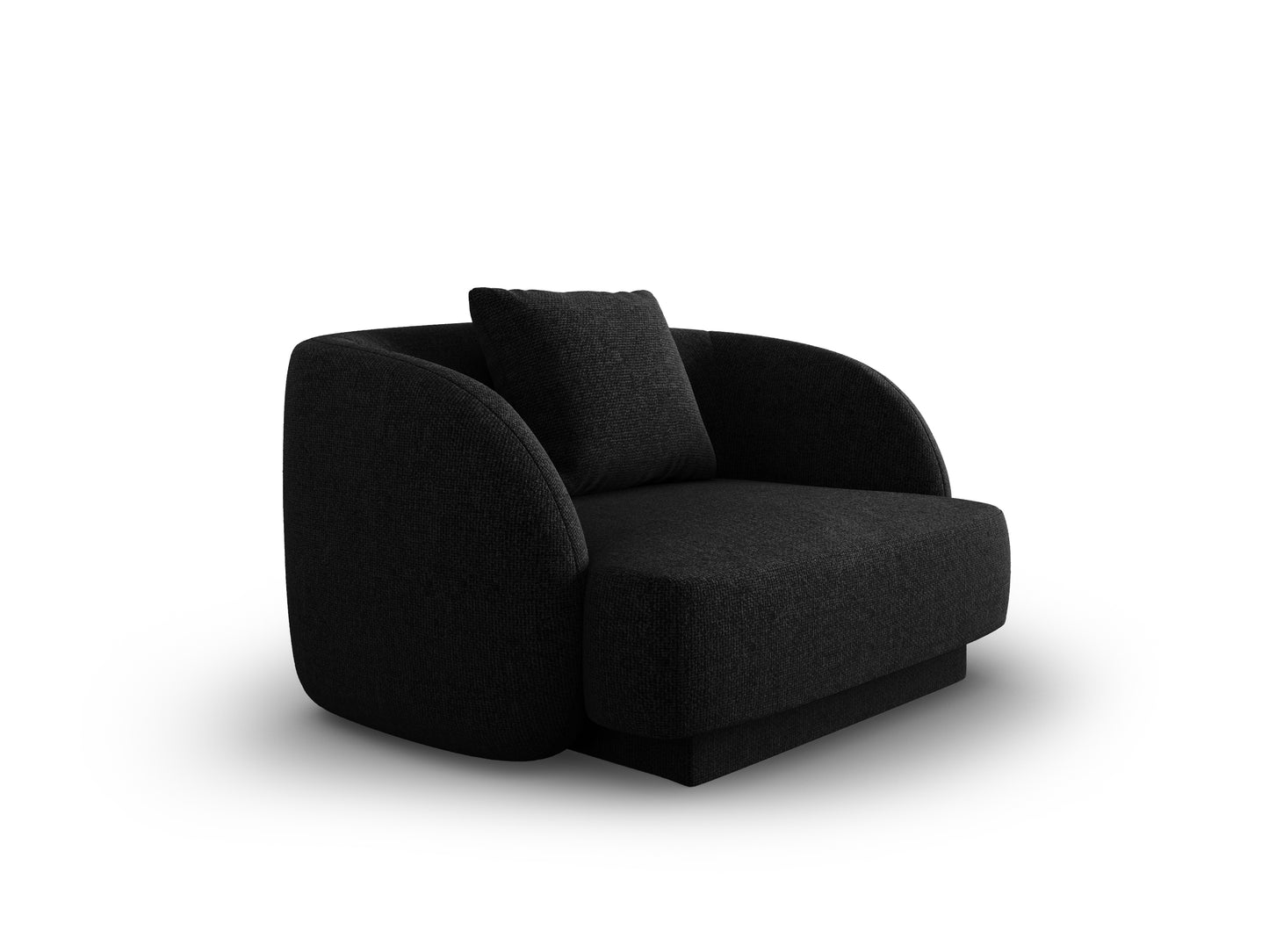 Atzveltnes krēsls Cosmopolitan Design Tulum 109x85x74 melns - N1 Home