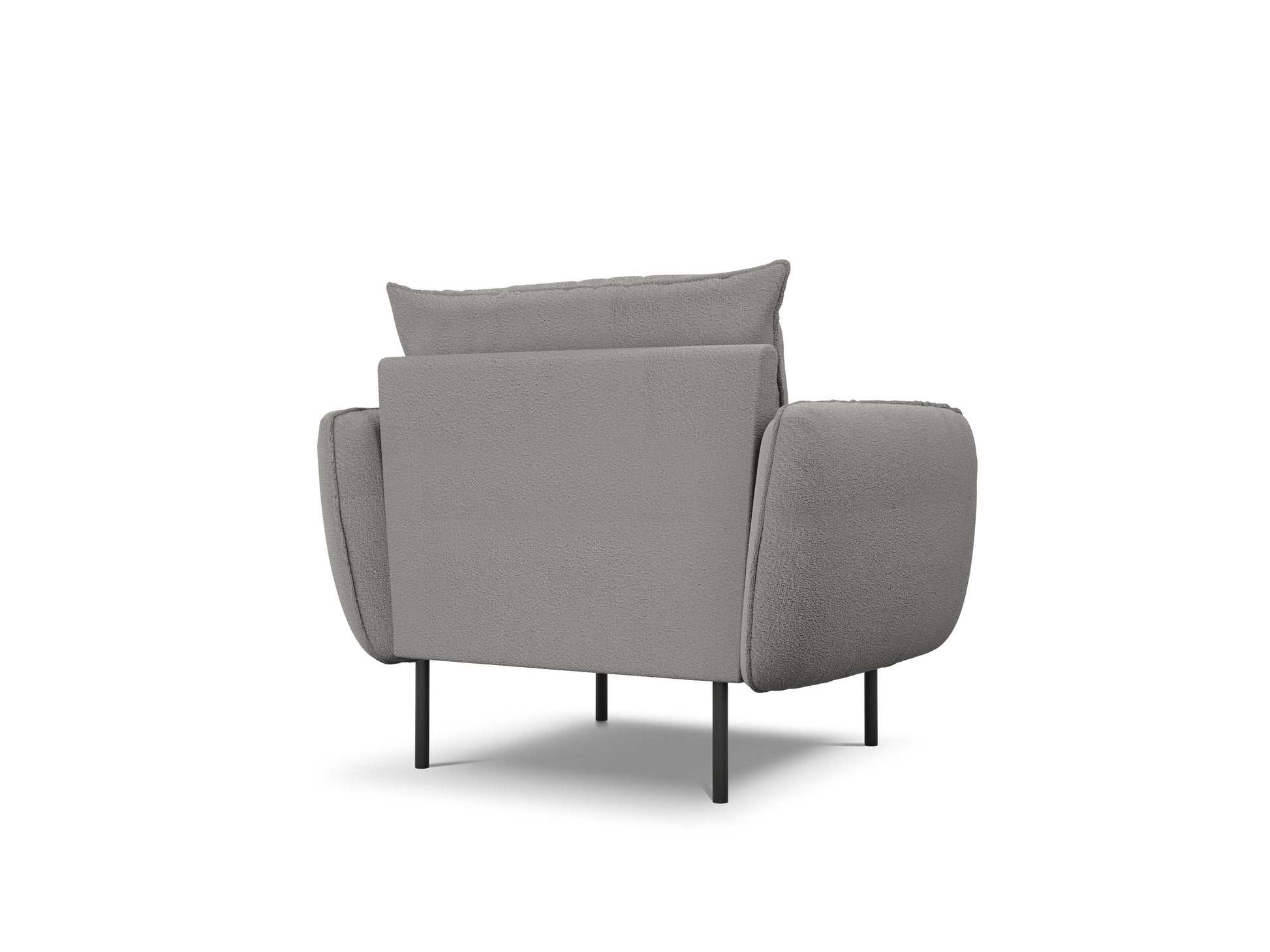 Atzveltnes krēsls Cosmopolitan Design Vienna bukle 97x94x95 cm pelēks - N1 Home