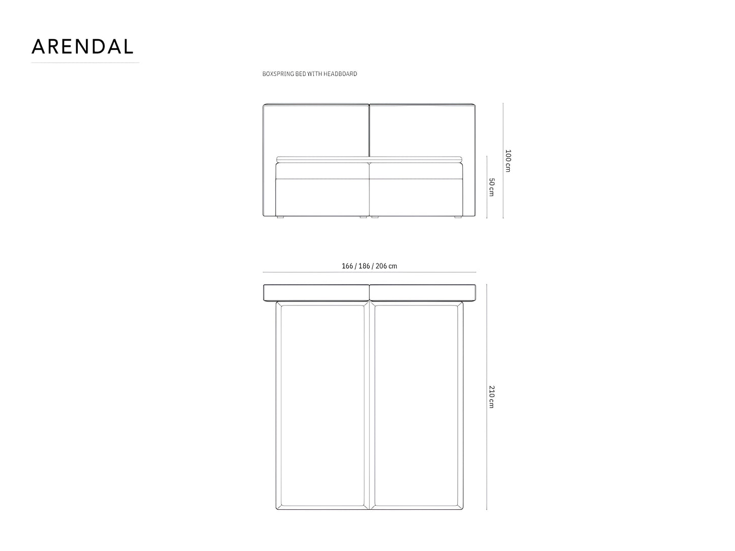 Gulta Arendal Cosmopolitan design 140/160/180 x 200 cm Blu 52 - N1 Home