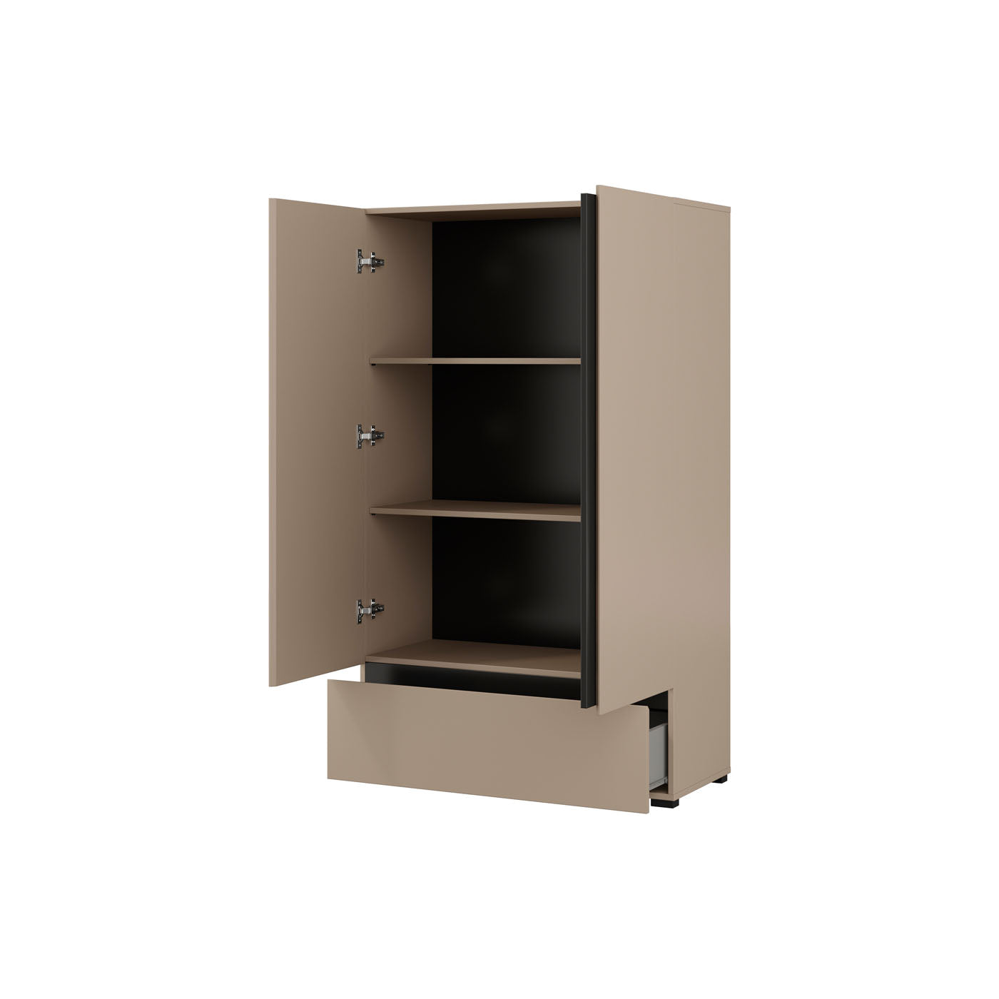 Kumode Krosit kolekcija 80/150/40 cm congo/melns