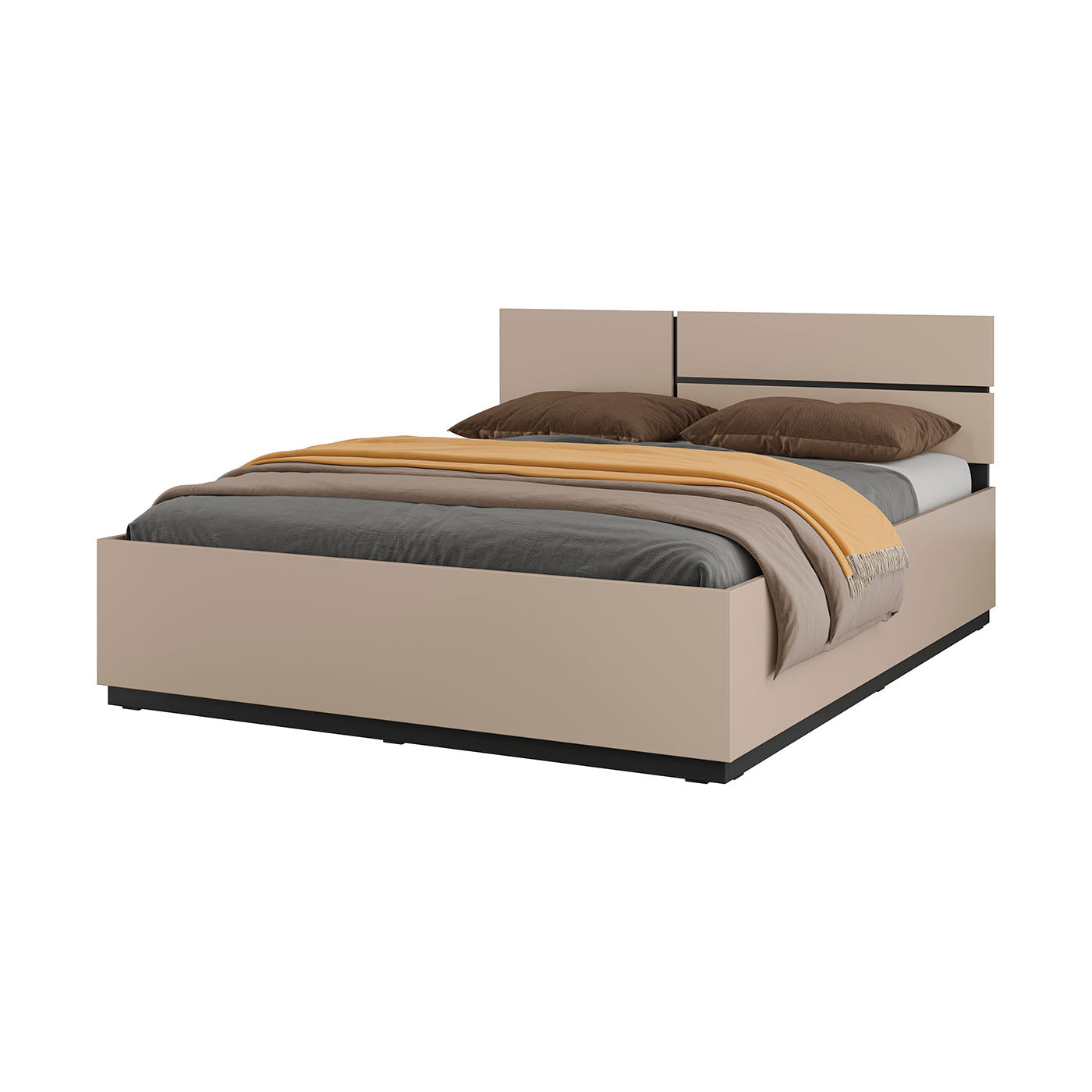 Gulta Krosit kolekcija 160;180/200 cm congo/melns - N1 Home