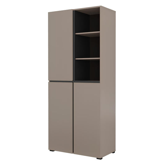 Skapis Krosit kolekcija 79/183/40 cm congo/melns - N1 Home