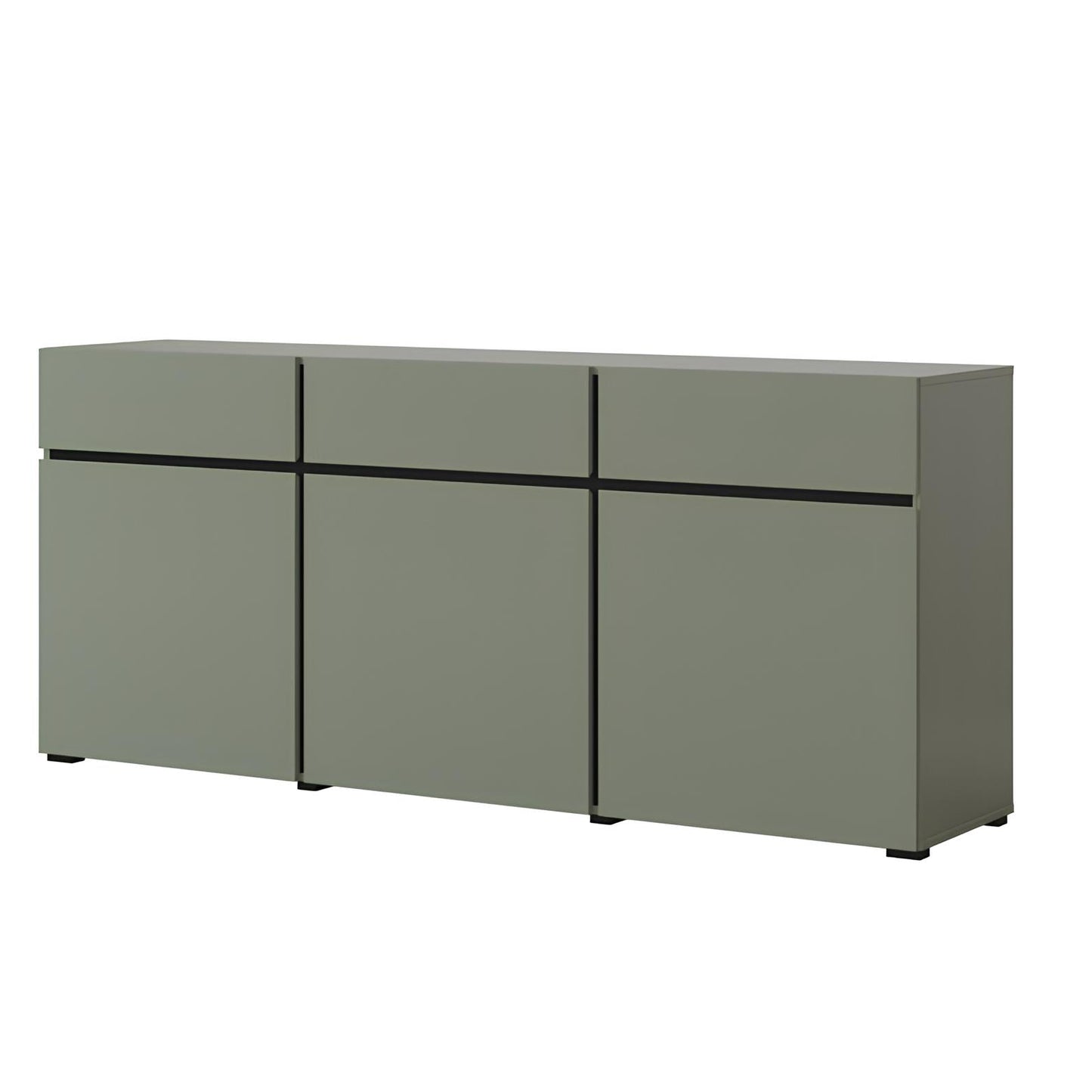 Kumode Krosit kolekcija 180/78/40 cm zaļs/melns - N1 Home