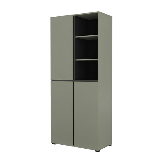 Skapis Krosit kolekcija 79/183/40 cm zaļs/melns - N1 Home