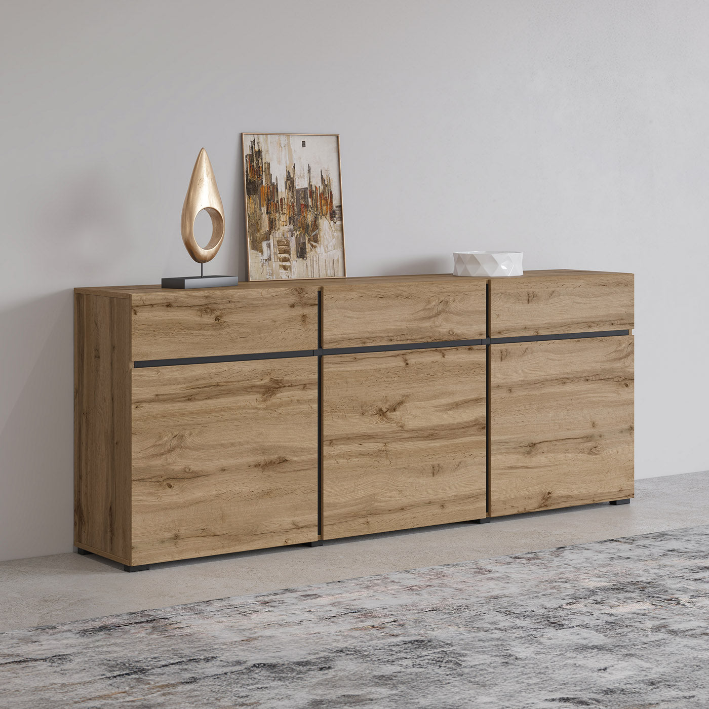 Kumode Krosit kolekcija 180/78/40 cm Votan ozols - N1 Home
