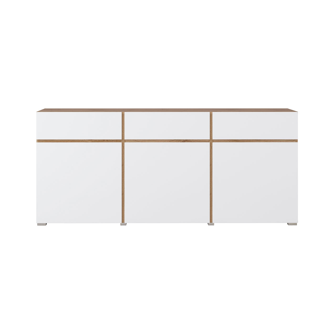 Kumode Krosit kolekcija 180/78/40 cm Votan ozols/balts - N1 Home