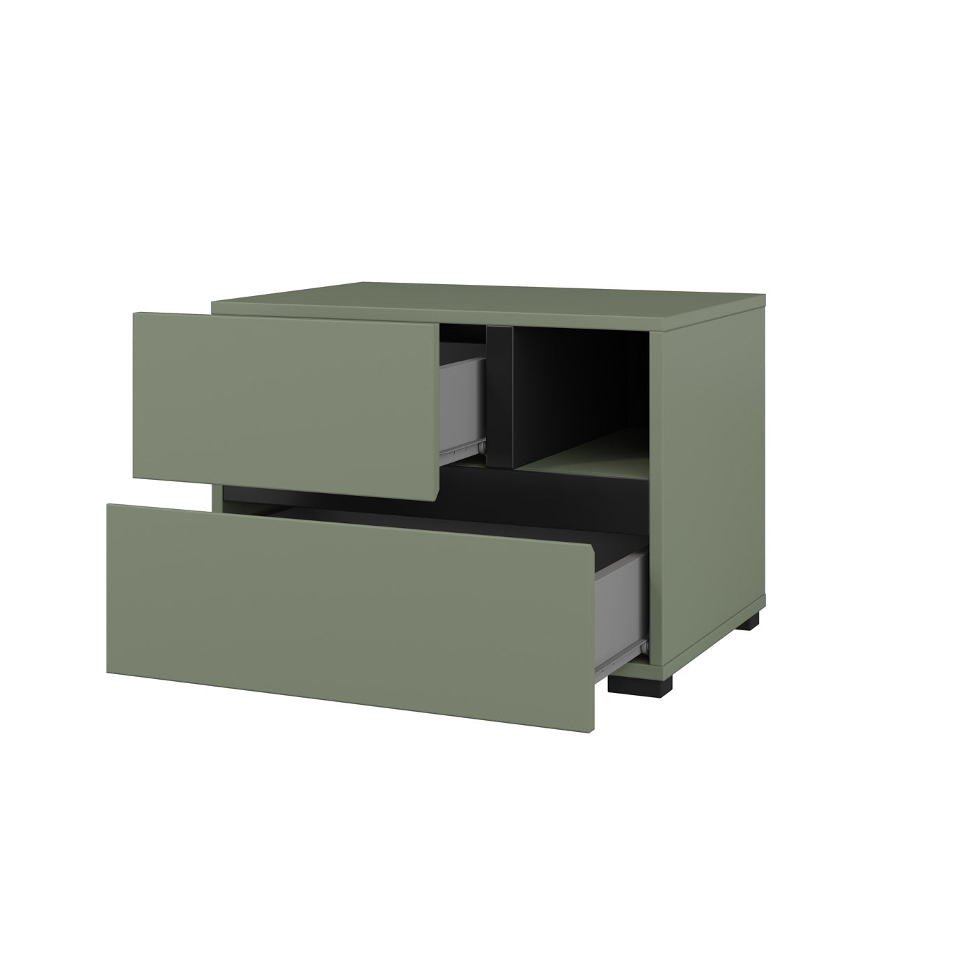 Naktsskapis (2) Krosit kolekcija 55/40/40 cm zaļs/melns - N1 Home