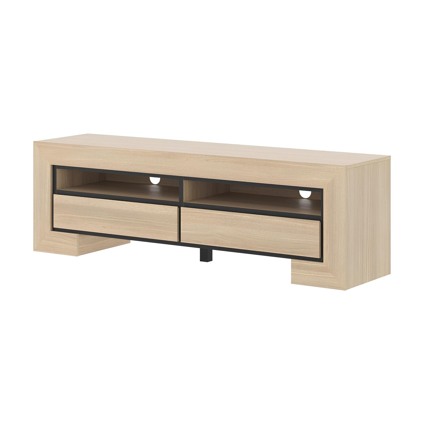 TV skapis Cabira II 160/41/51 cm elegants ozols/melns - N1 Home