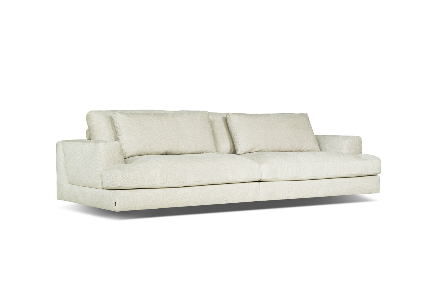 Dīvāns Casa 284/120/81 cm krēms, tumši zaļs - N1 Home