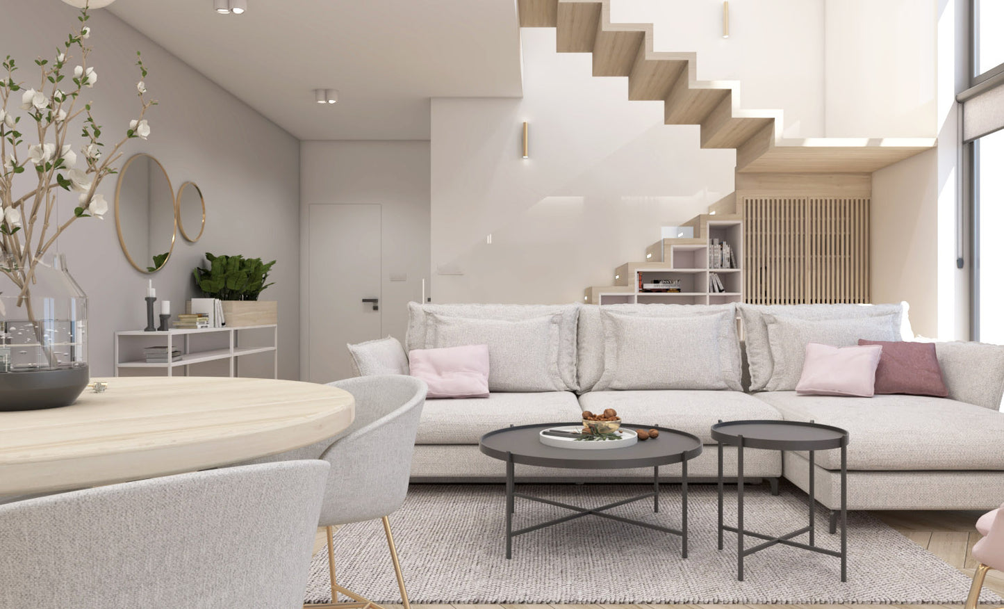 Dīvāns Carmen Corner S2 Befame 318/187/101 cm pelēks - N1 Home