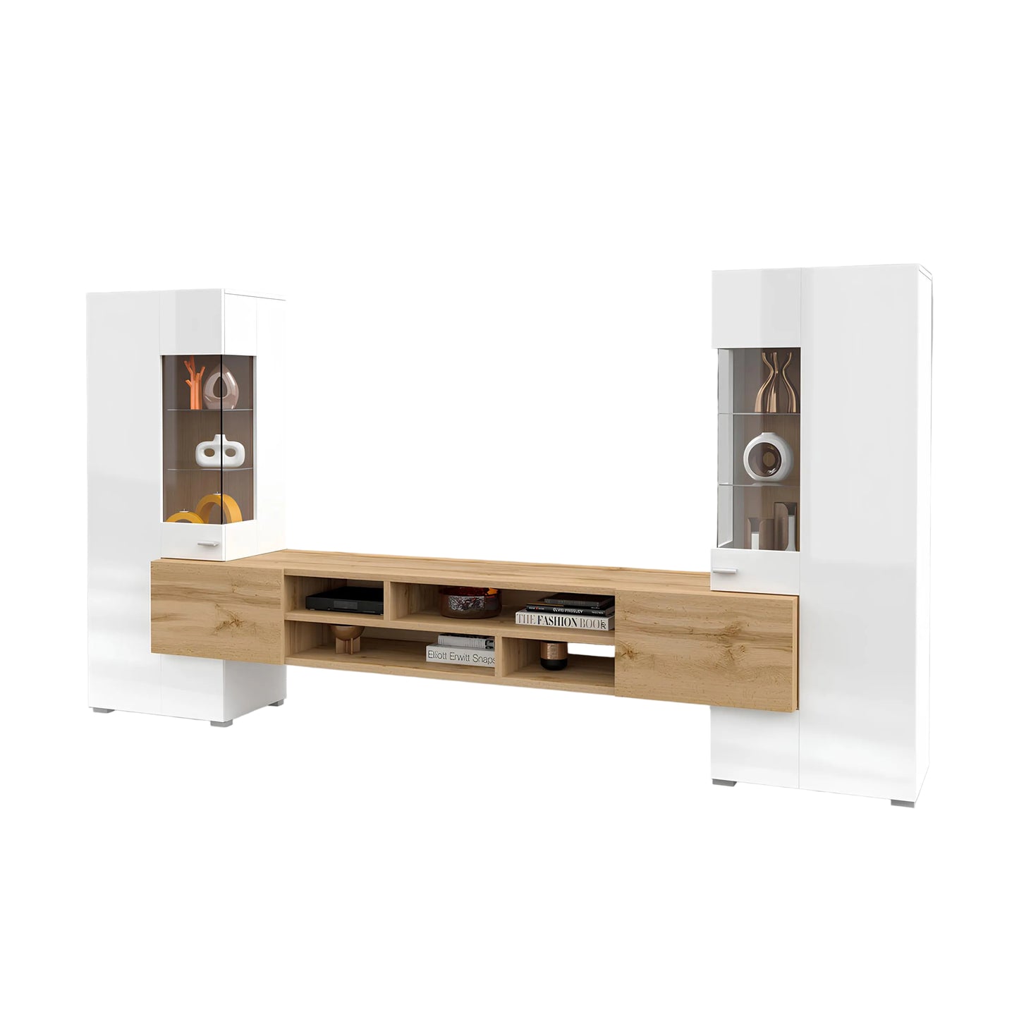 Sienas bloks Cobas 270/143/45cm Votan ozols/balts