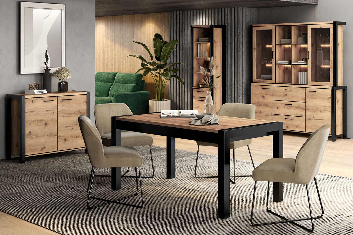 Skapis Aktava 200/41/140 cm Taurus ozols - N1 Home