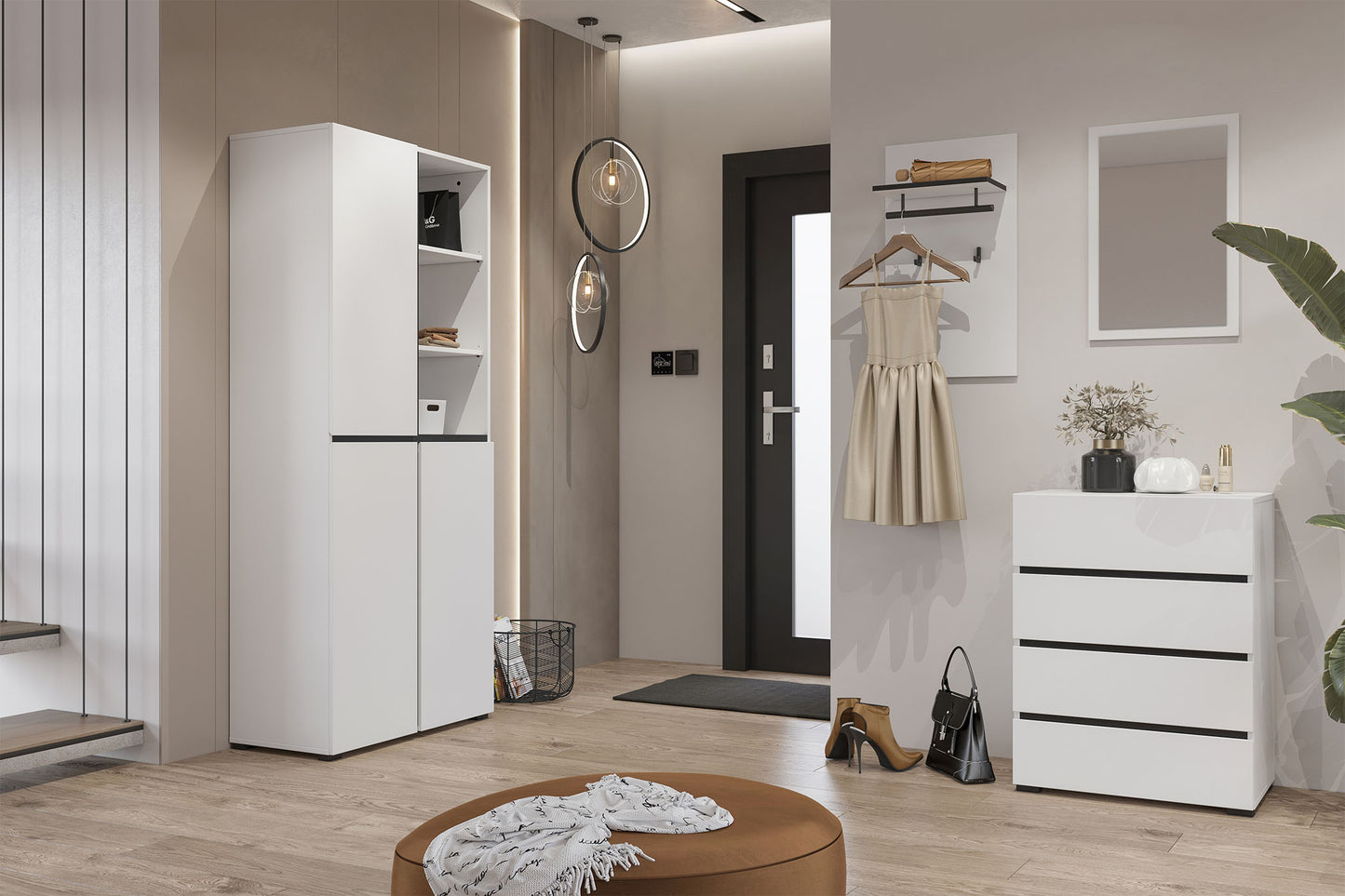 Spogulis Krosit kolekcij 40/60 cm balts