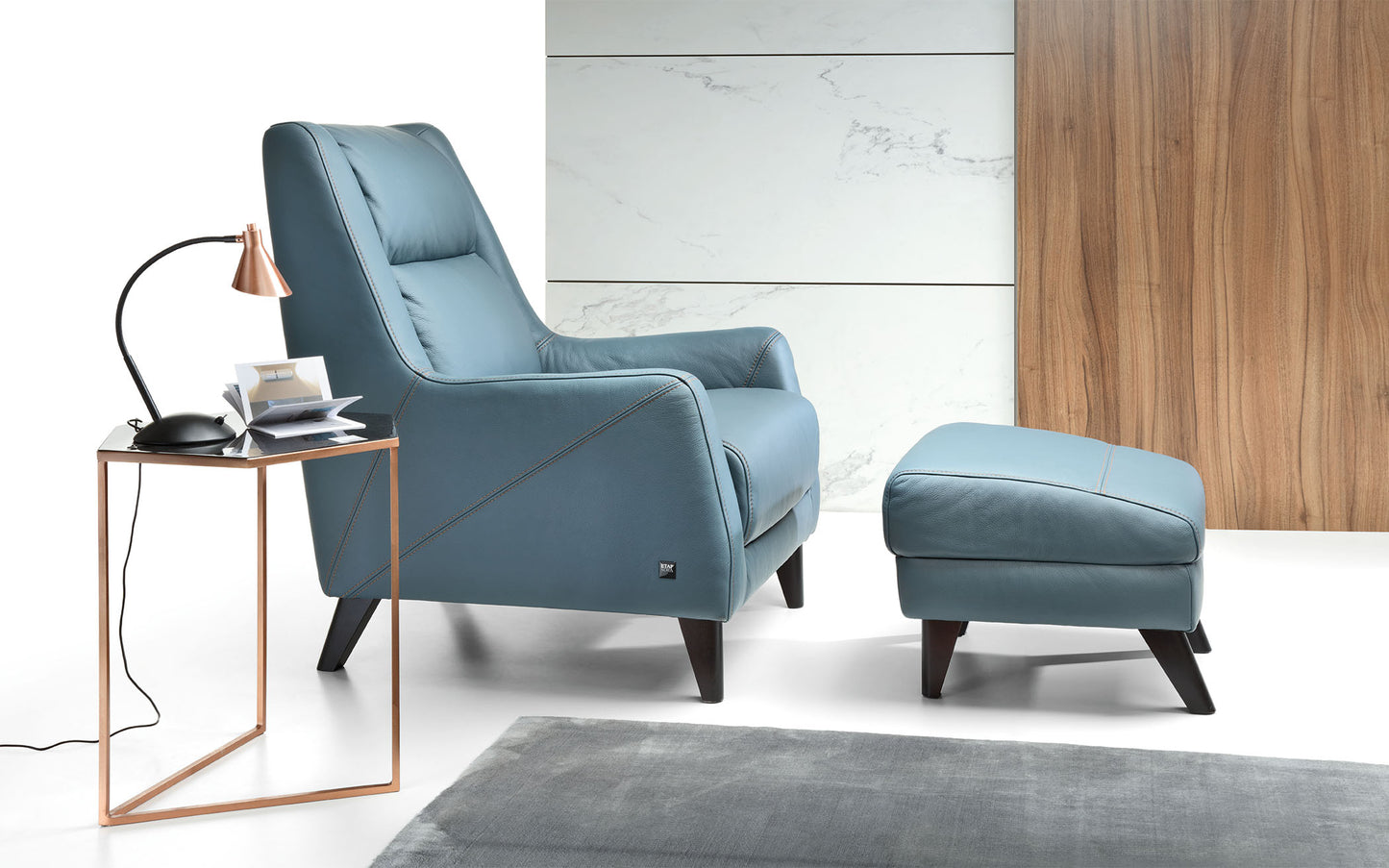 Krēsls Fiors 74/102/94 cm melns (adā)