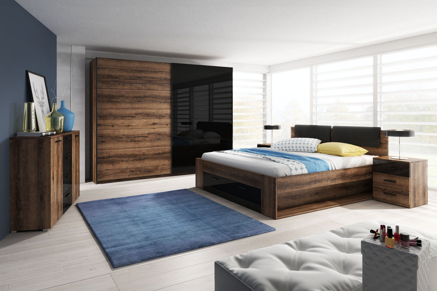 Naktsskapis Galateja 46/41/56 cm Monasteri ozols - N1 Home