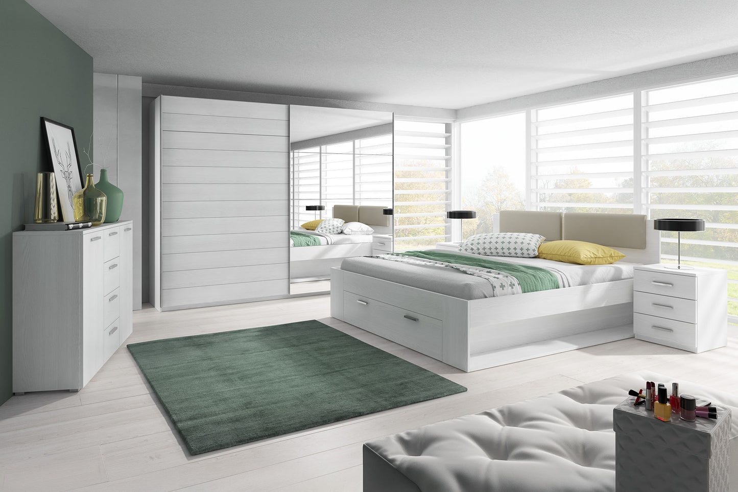 Naktsskapis Galateja 46/41/56 cm abisko ash