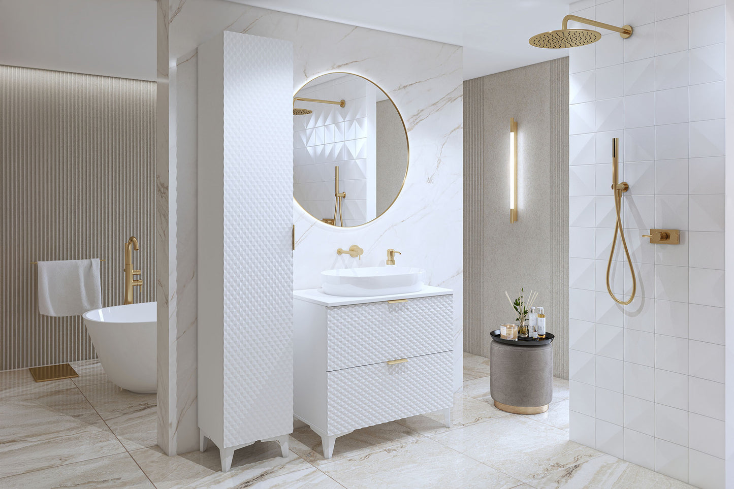 Skapis Lors 35/186/35 cm balts