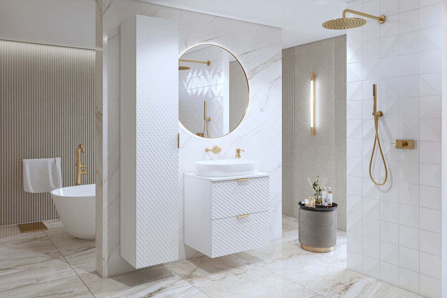 Skapis Lors 35/186/35 cm balts