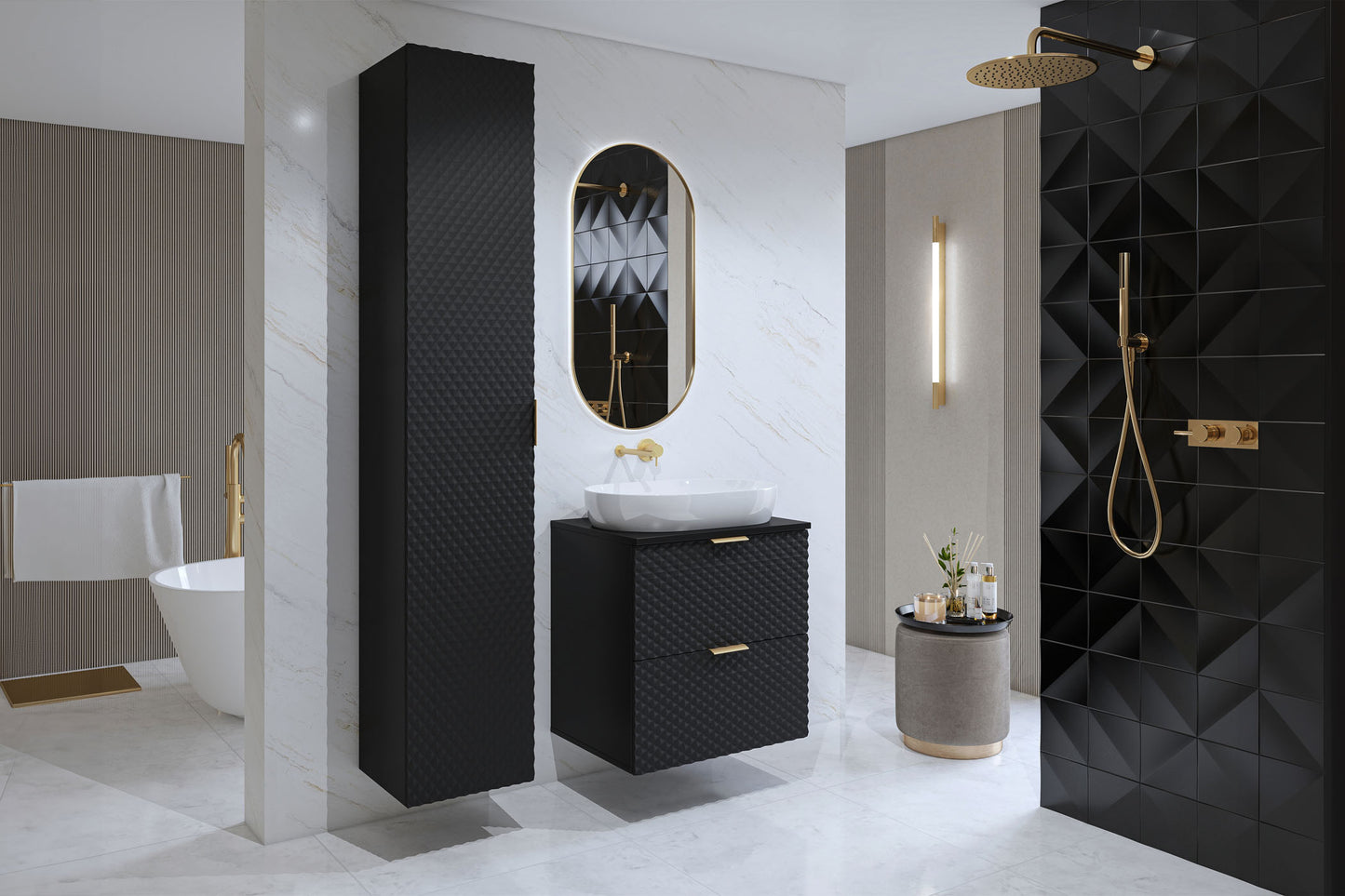 Skapis Lors 35/186/35 cm melns