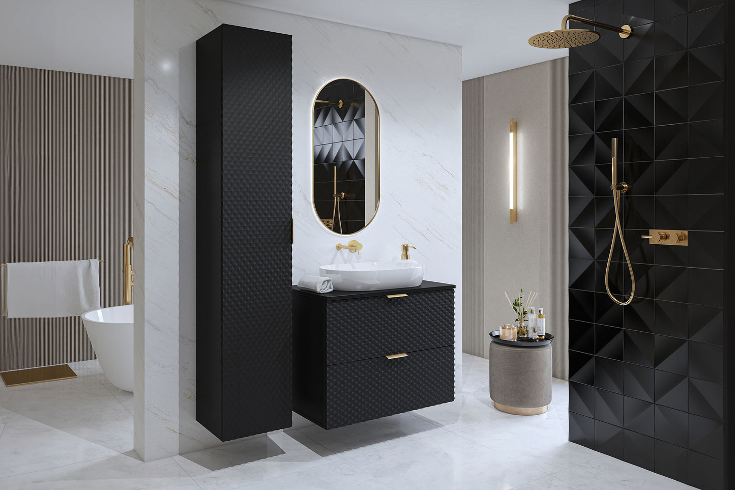 Skapis Lors 35/186/35 cm melns