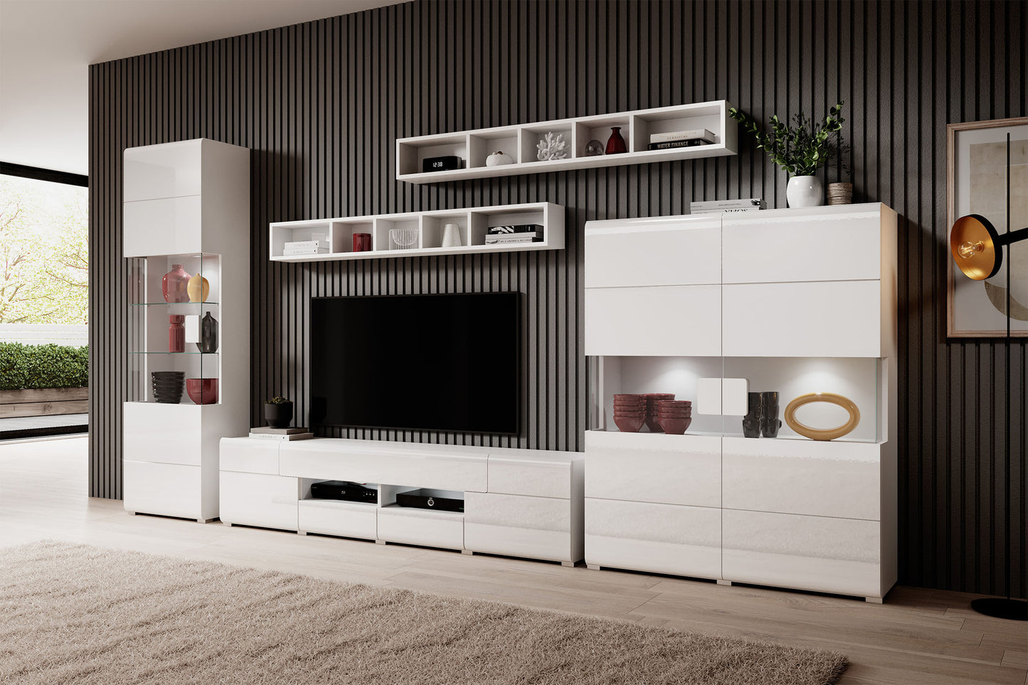 Skapis Tola 53/39/159 cm balts