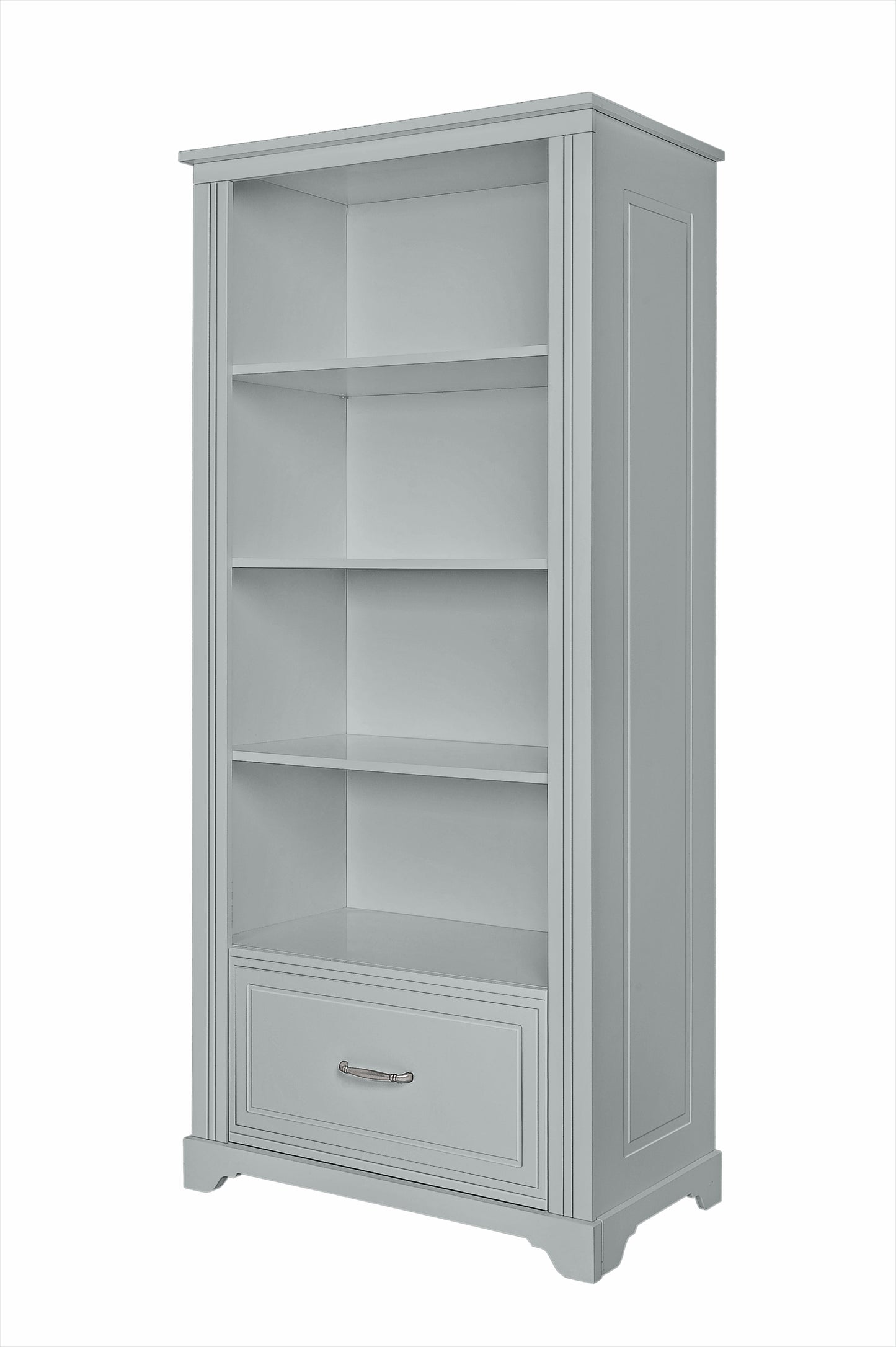 Grāmatu skapis Melia 180cm x 81cm x 48cm pelēks - N1 Home