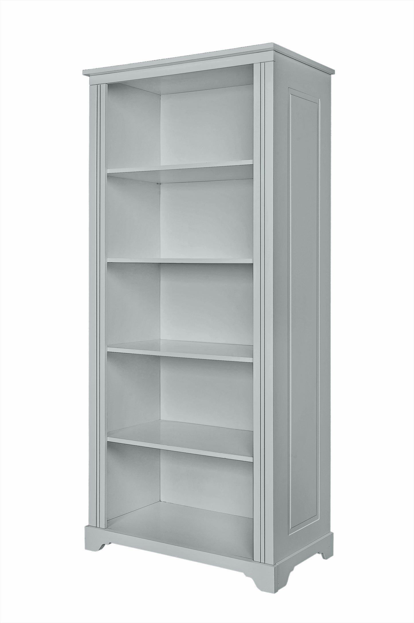 Grāmatu skapis Melia 180cm x 81cm x 48cm pelēks - N1 Home