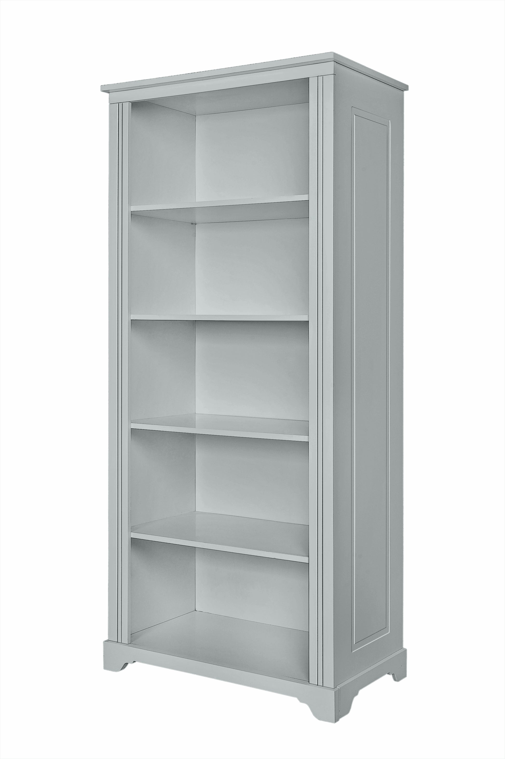 Grāmatu skapis Melia 180cm x 81cm x 48cm pelēks - N1 Home