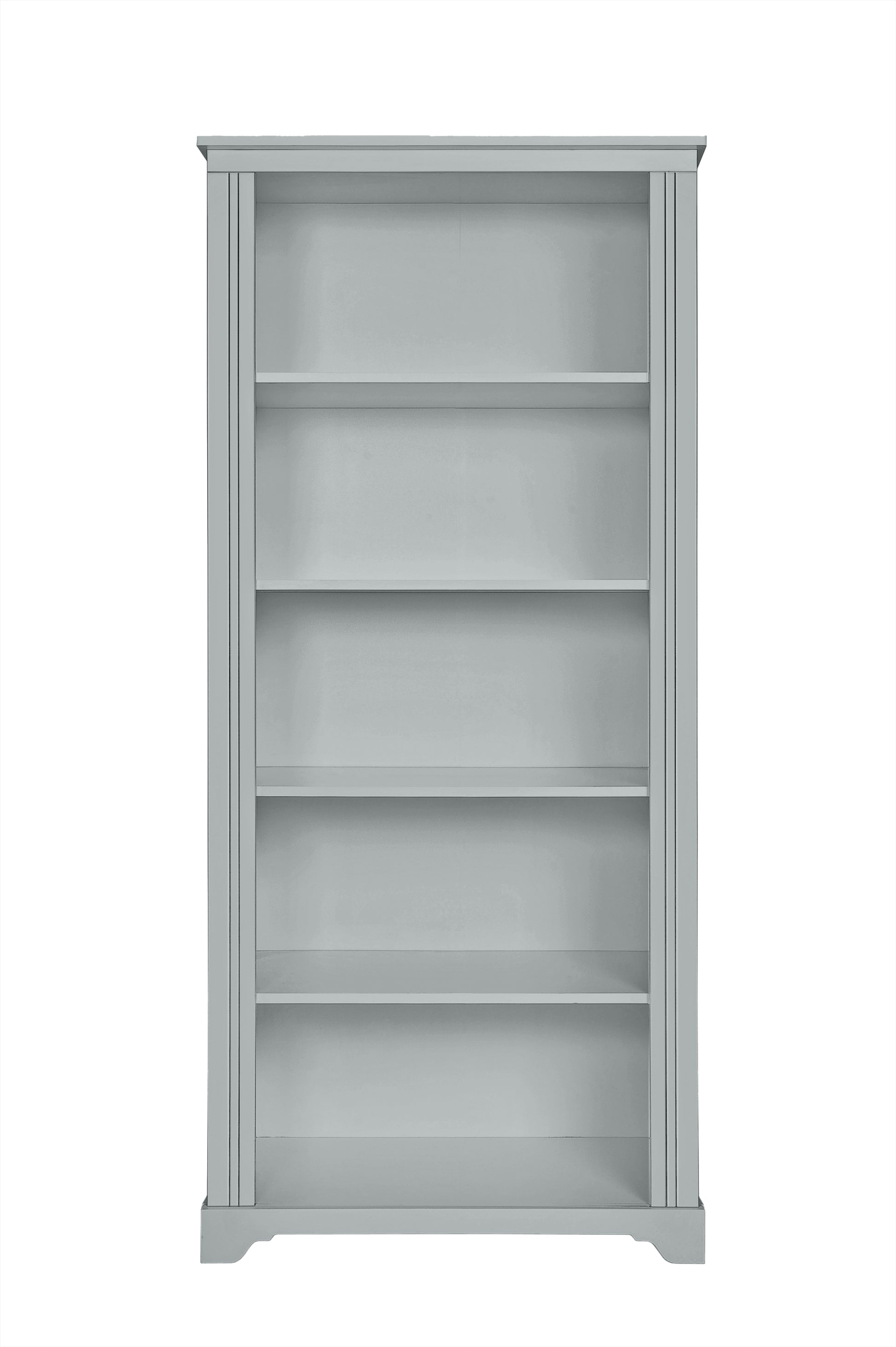 Grāmatu skapis Melia 180cm x 81cm x 48cm pelēks - N1 Home