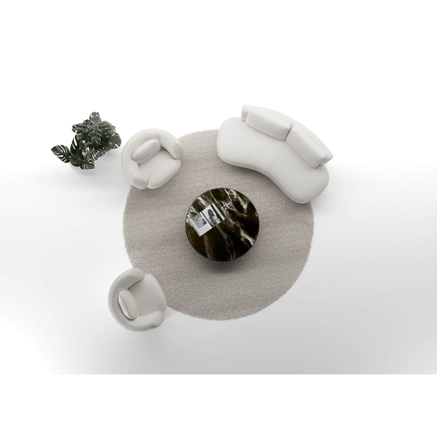 Dīvāns Domani S1 Befame 314/91/144 cm krēms - N1 Home