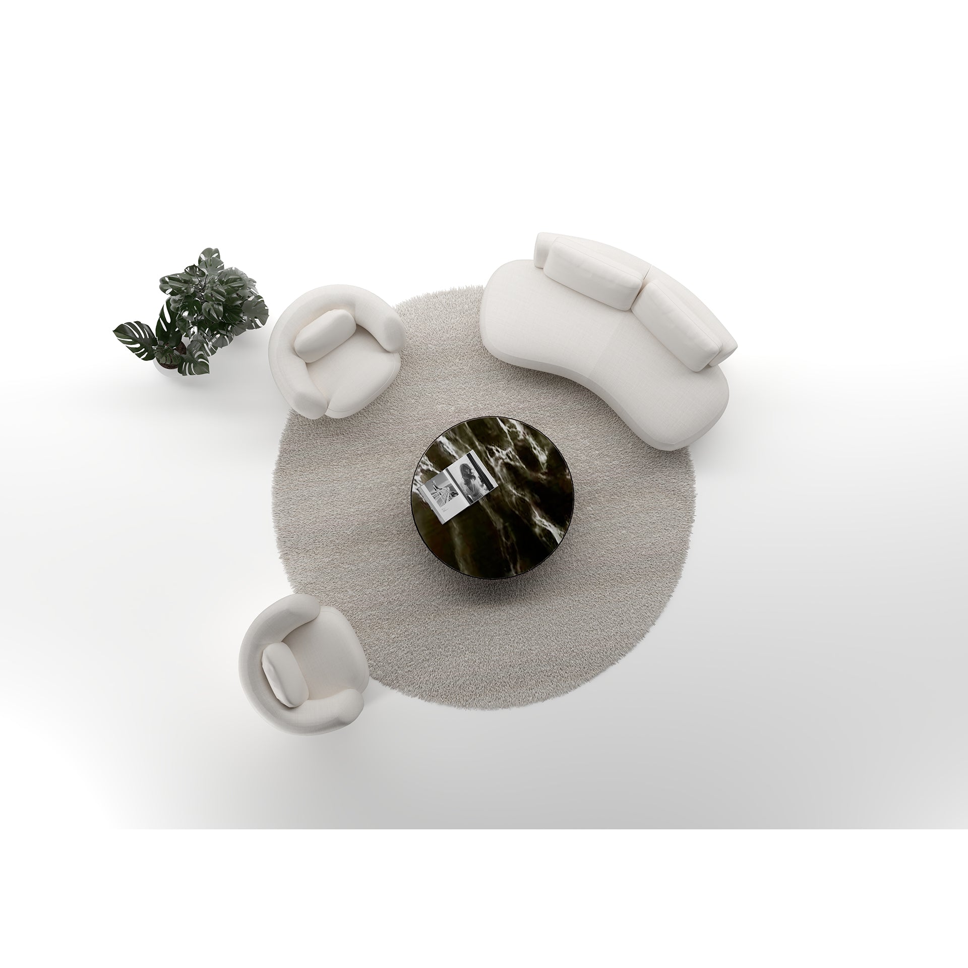 Dīvāns Domani S1 Befame 314/91/144 cm krēms - N1 Home