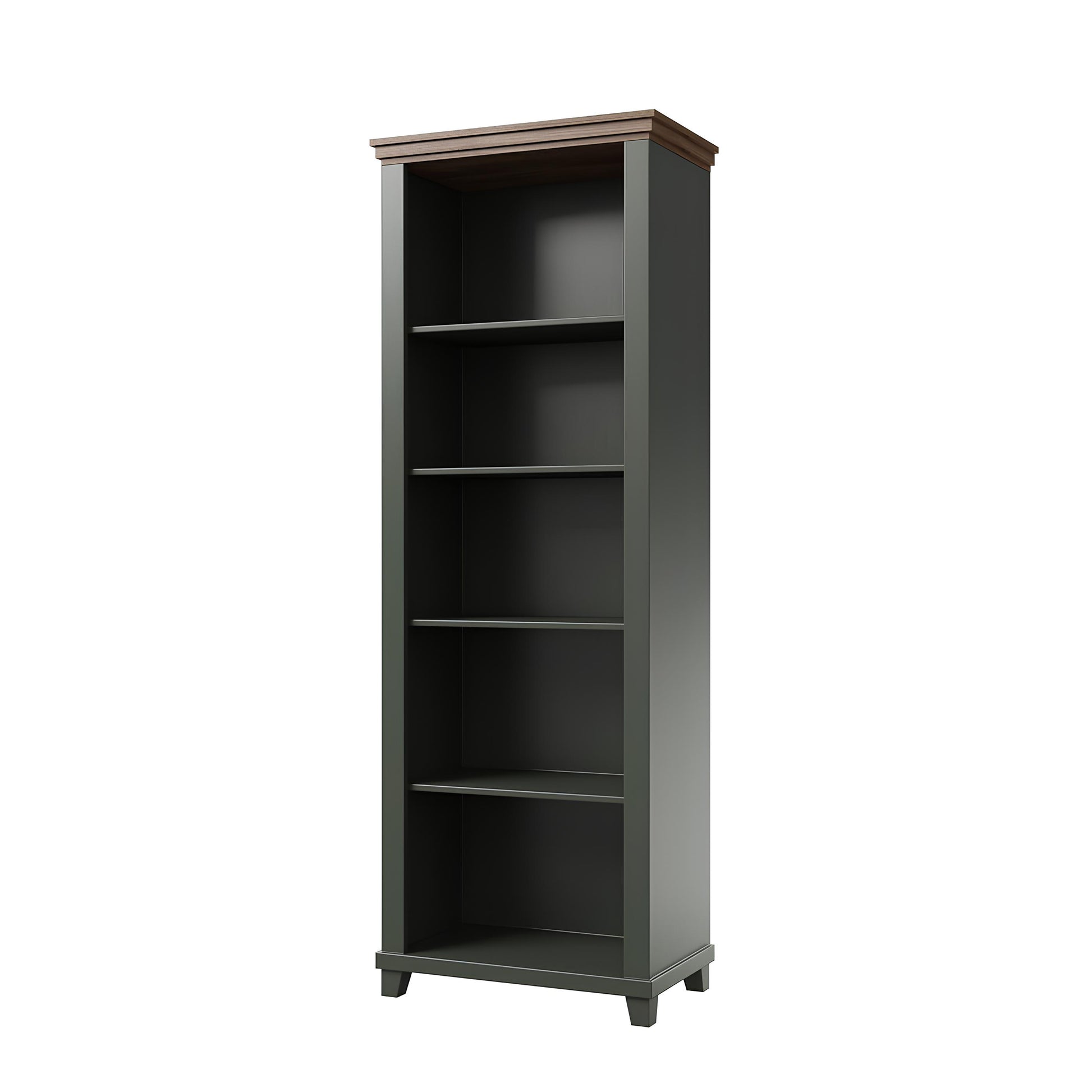 Grāmatu plaukts  Evtar 71/200/42 cm zaļs/Lefkas ozolkoka lamināts - N1 Home