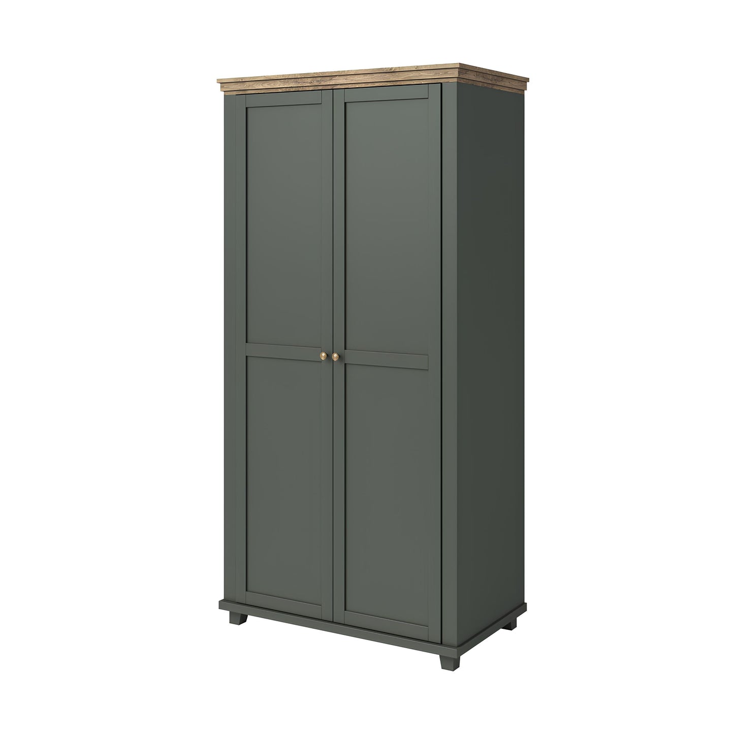Skapis Evtar 108/216/62 cm zaļs/Lefkas ozols - N1 Home