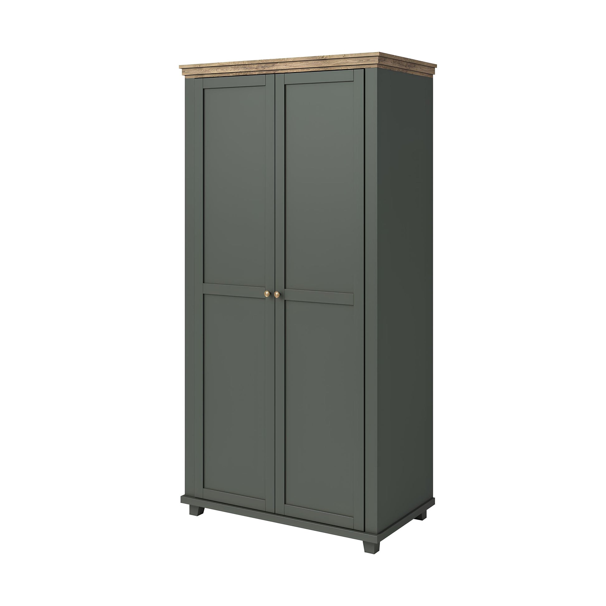 Skapis Evtar 108/216/62 cm zaļs/Lefkas ozols - N1 Home