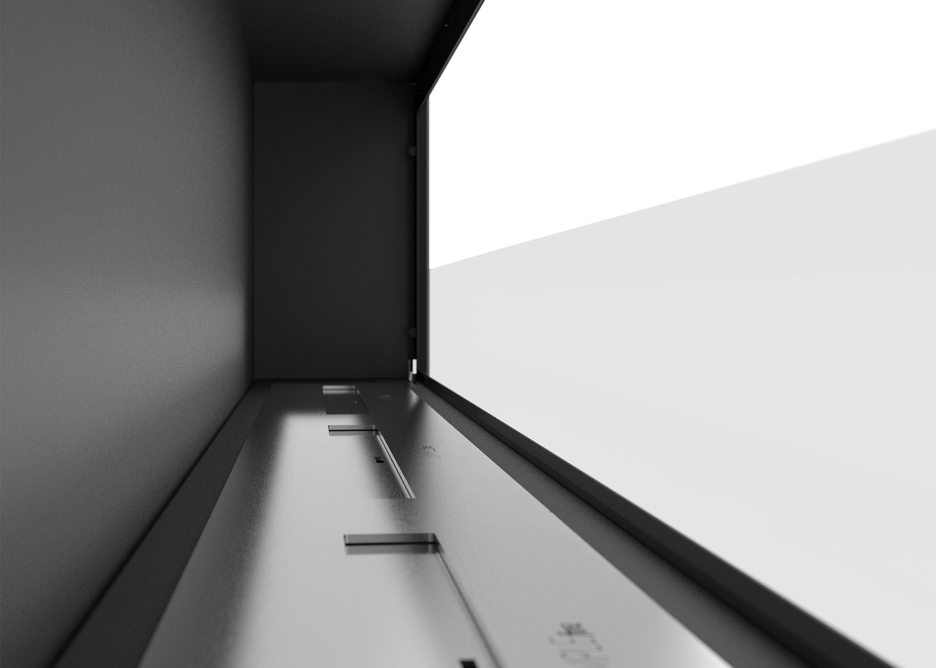 Biokamīns Frams 1800 180/49/20 cm melns - N1 Home