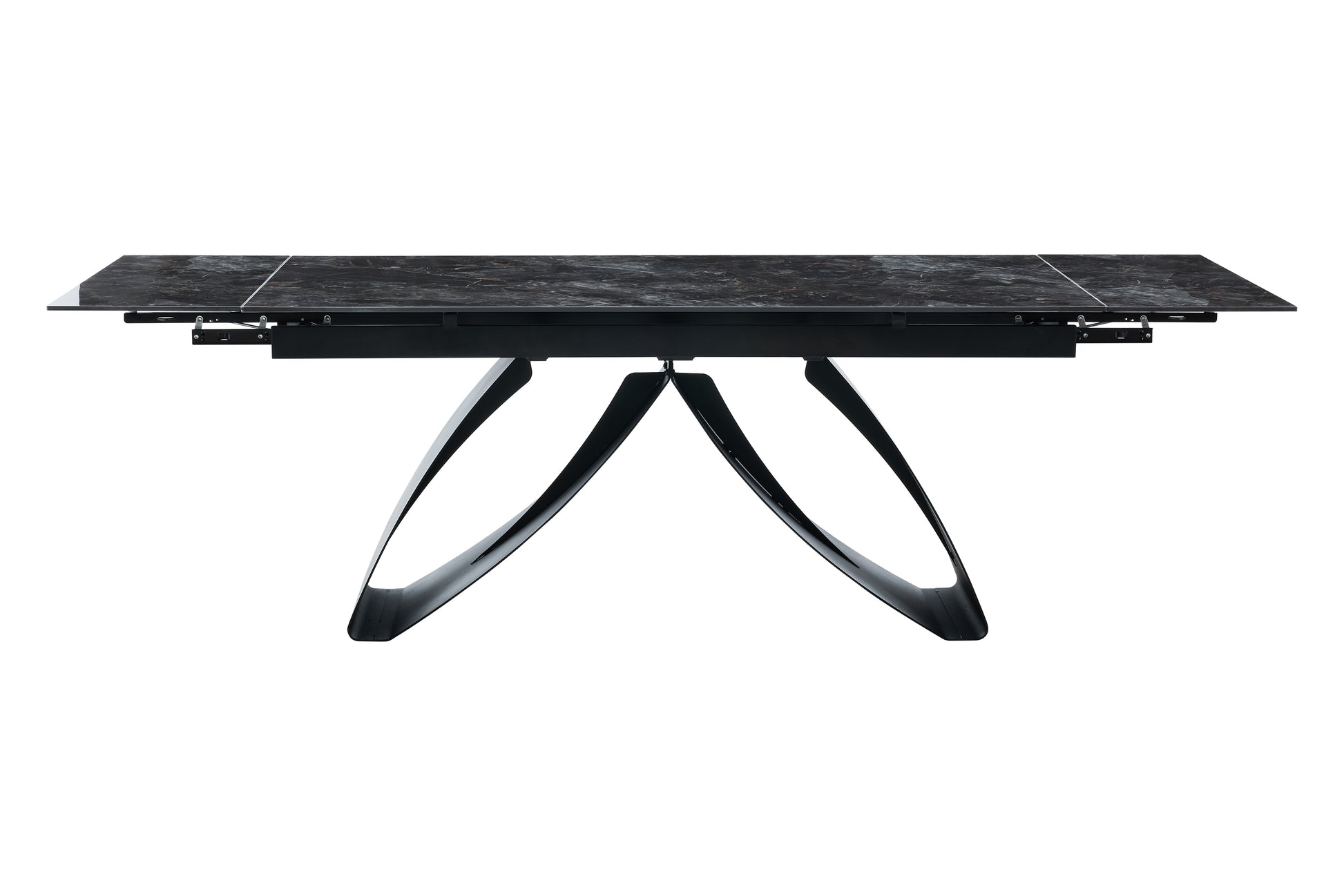 Galds Dora 180-260/90/76 cm melns. Ekskluzīvi! - N1 Home
