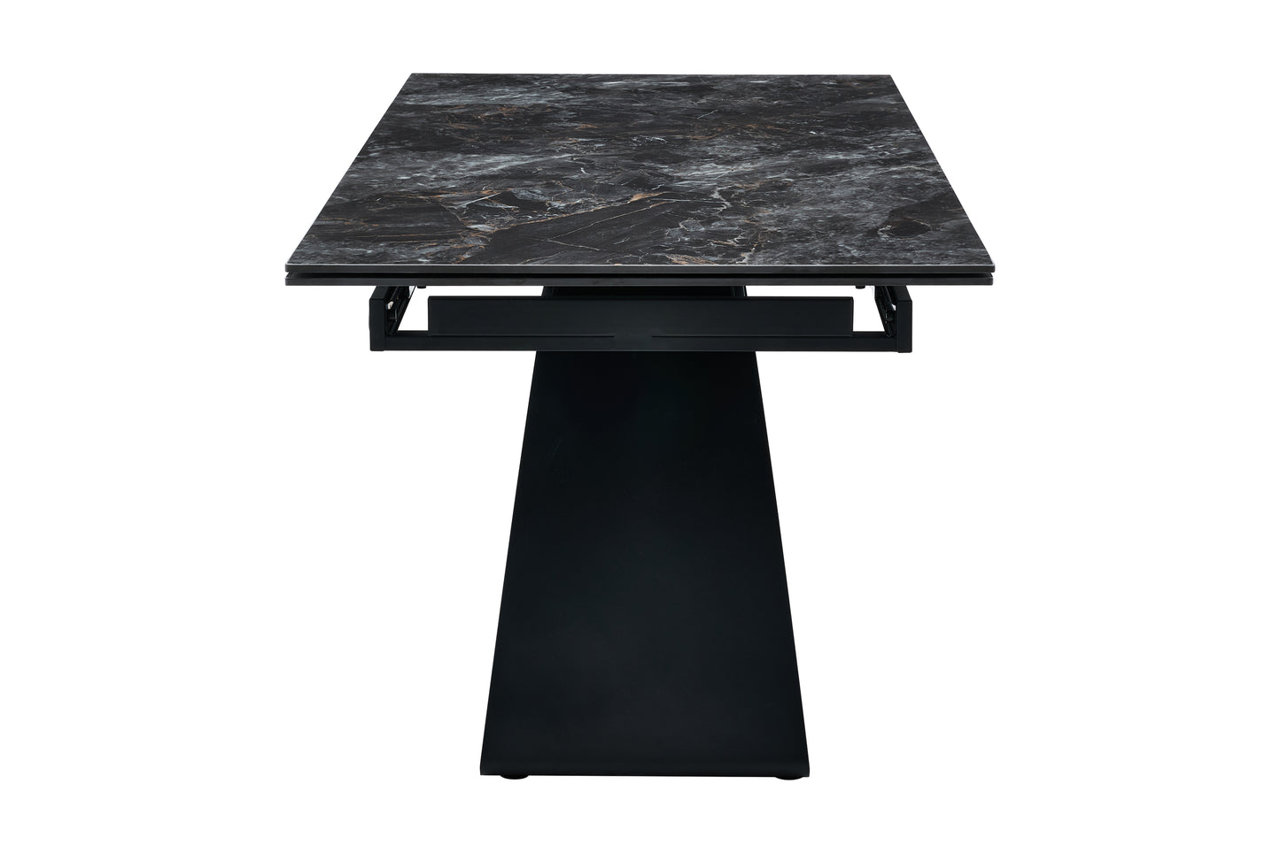 Galds Dora 180-260/90/76 cm melns. Ekskluzīvi! - N1 Home