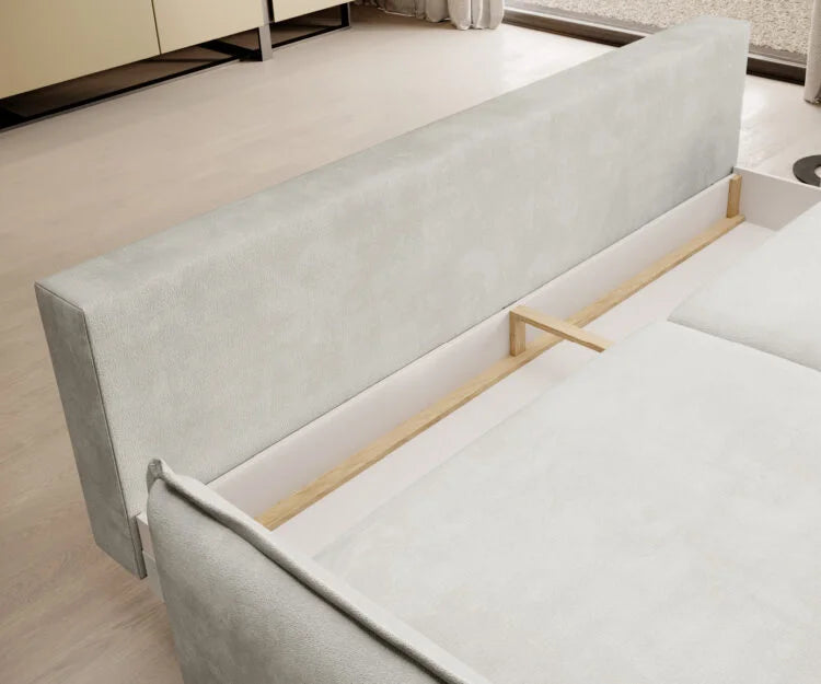 Dīvāns Glos 223/107/47 cm gaiši pelēks - N1 Home