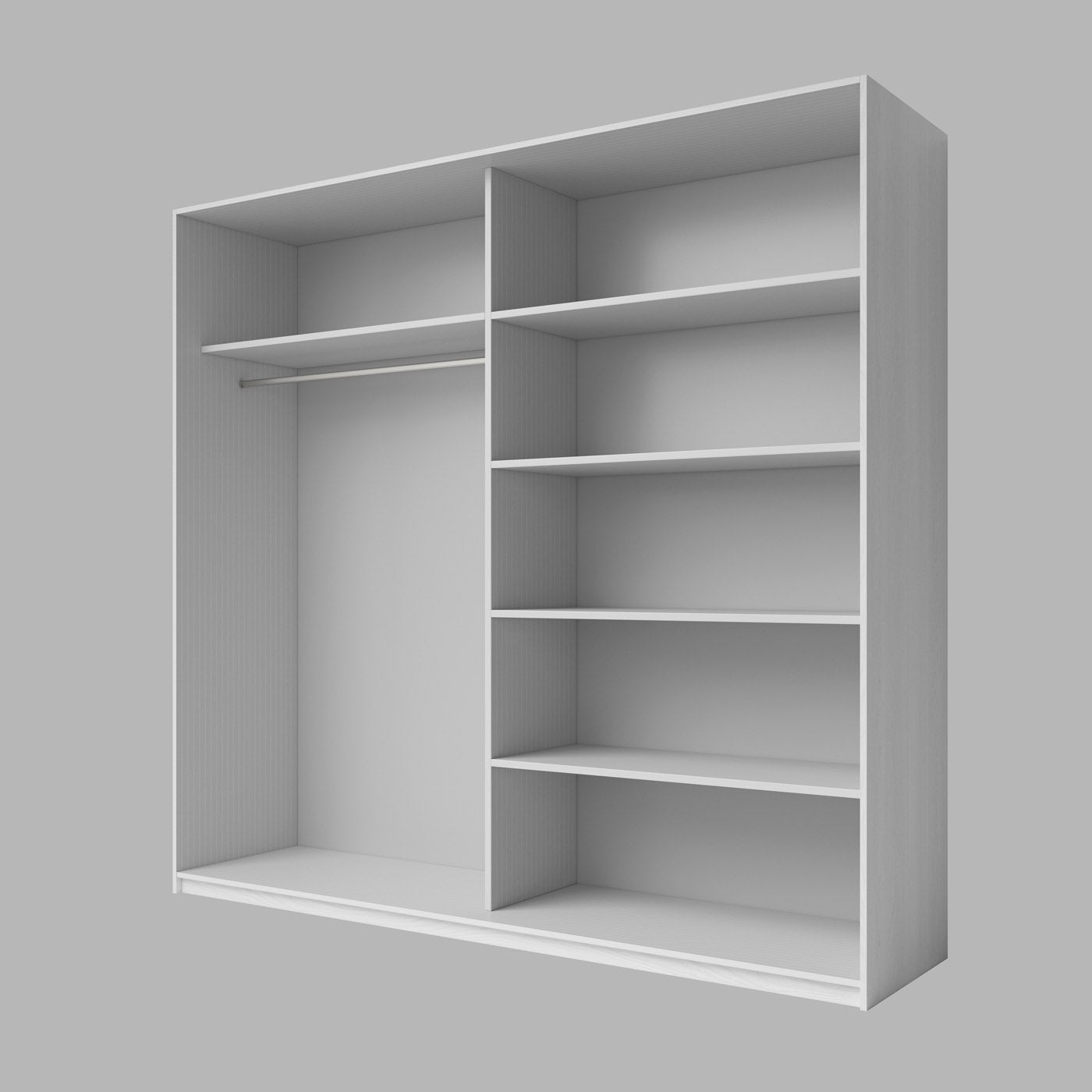 Skapis Galateja 200; 221; 270/61/210 cm abisko ash