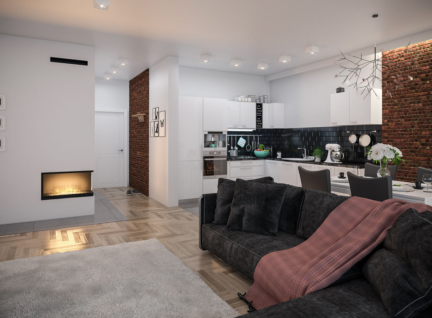 Biokamīns Insi 800V2 84/54/35; 110/50/35 cm melns - N1 Home