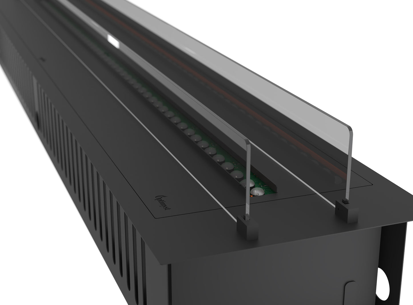 Elektriskais kamīns Infir 120/40/20 cm melns - N1 Home