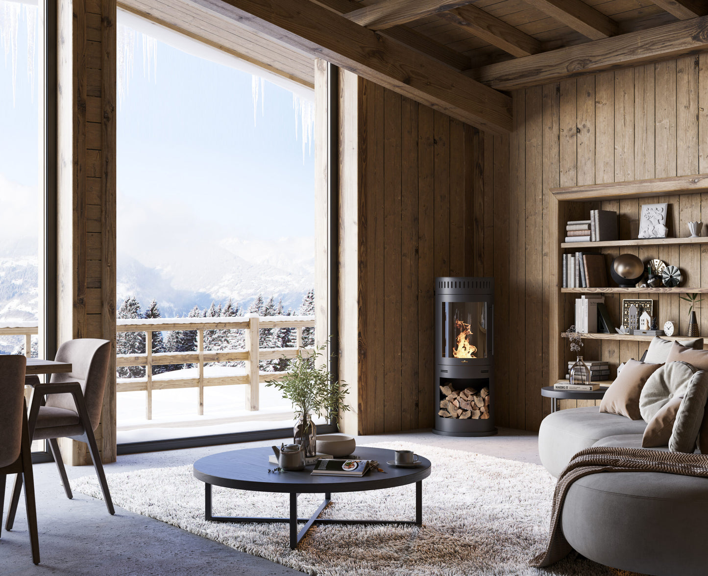 Biokamīns Incoz 4 118/47 cm melns - N1 Home