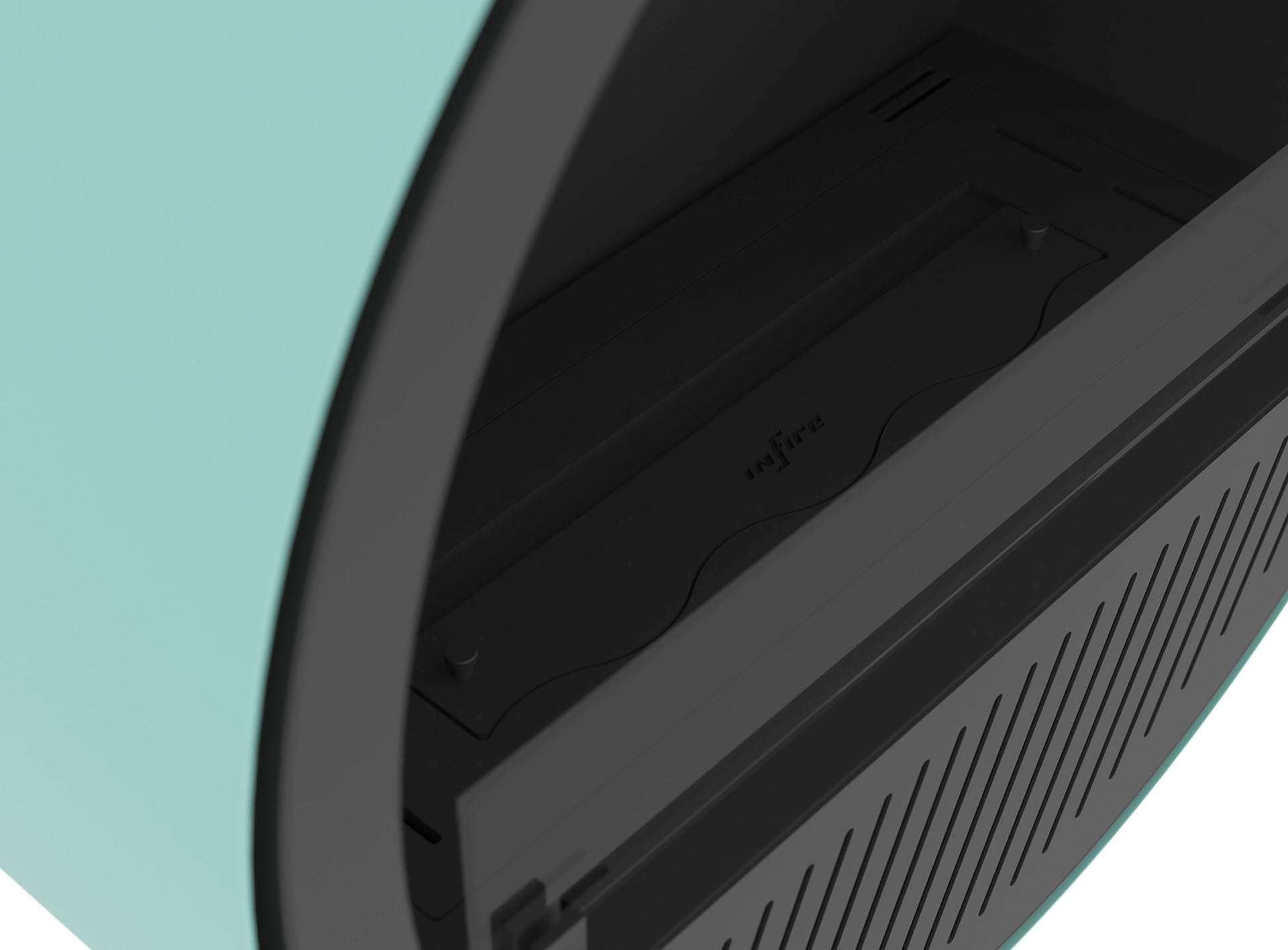 Biokamīns Incyrc Slim wall 72/30 cm gaiši zils - N1 Home