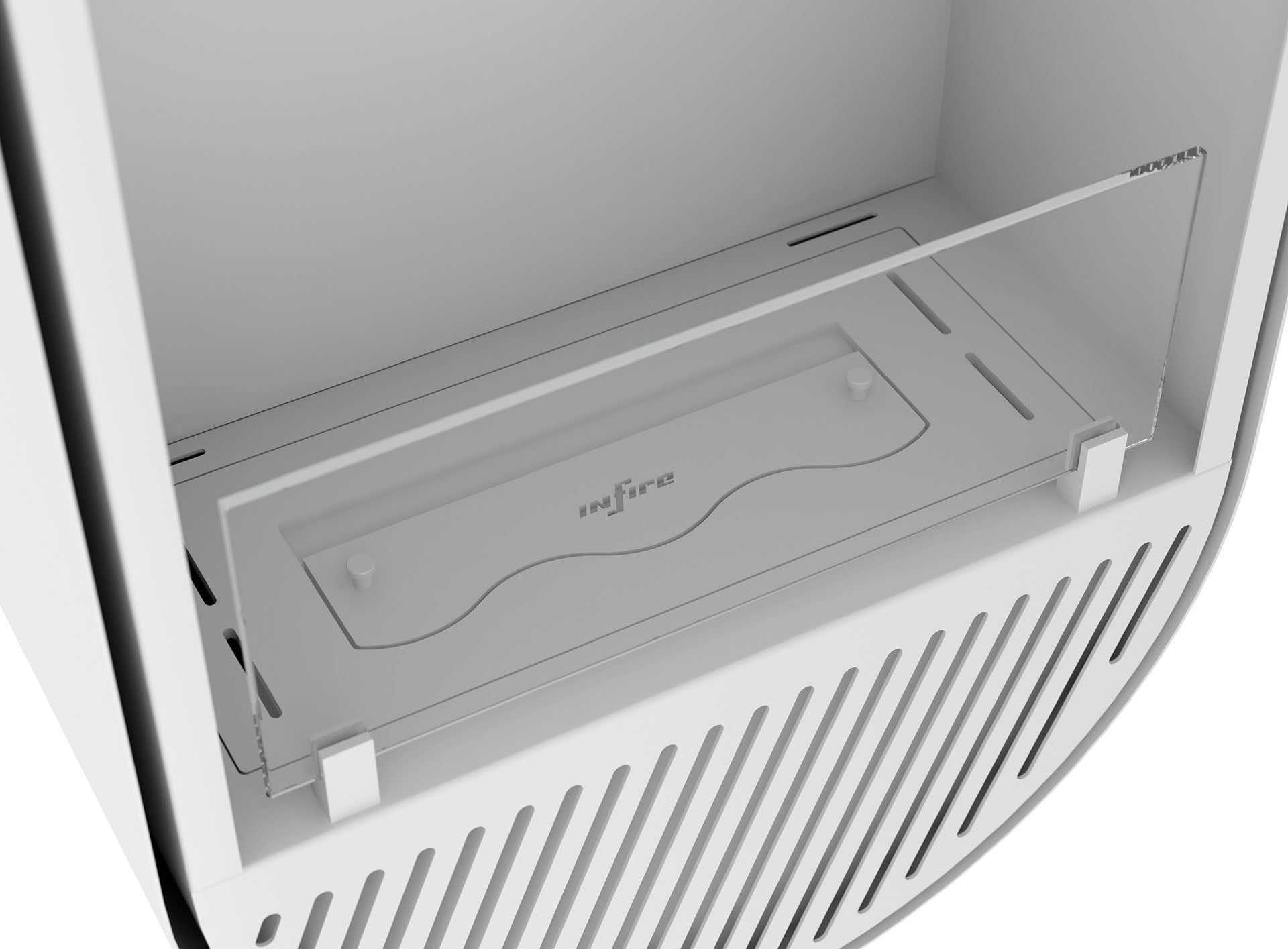 Biokamīns Incyrc Vert 130/50/25 cm balts - N1 Home