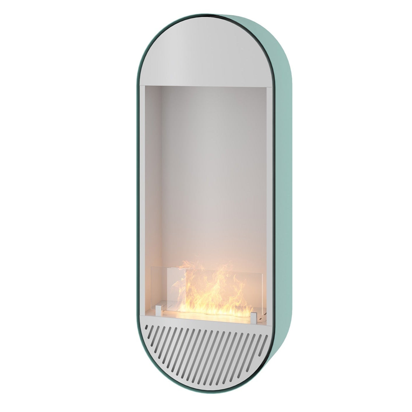 Biokamīns Incyrc Vert 130/50/25 cm gaiši zils - N1 Home