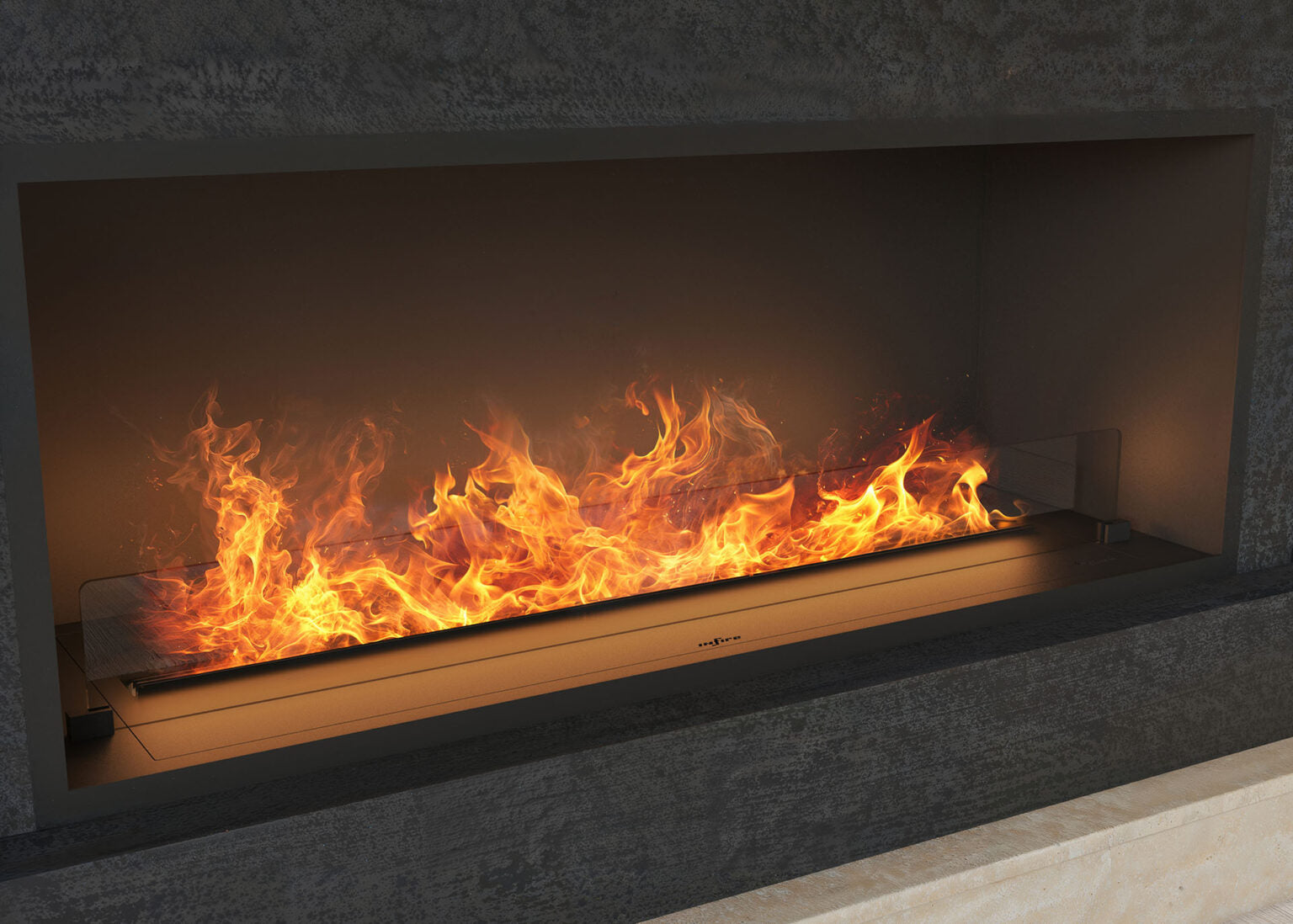 Elektriskais kamīns Invap Inside 120/45/40 cm melns - N1 Home