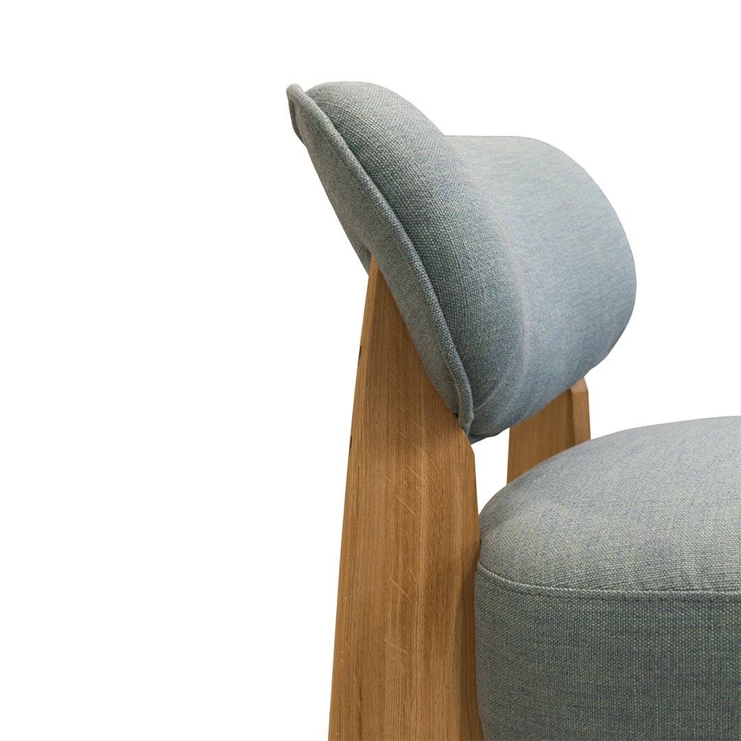 Krēsls Juna Befame 70/79/72 cm gaiši zils/ozols - N1 Home