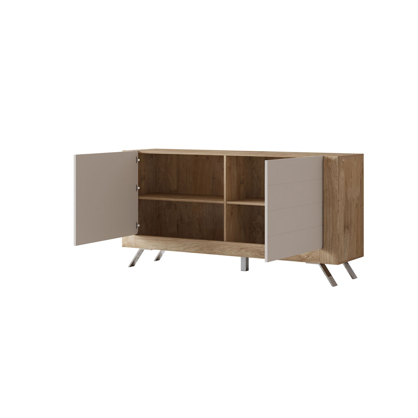 Kumode Kavasari 161/44/81 cm Hamilton ozols/kašmirs - N1 Home
